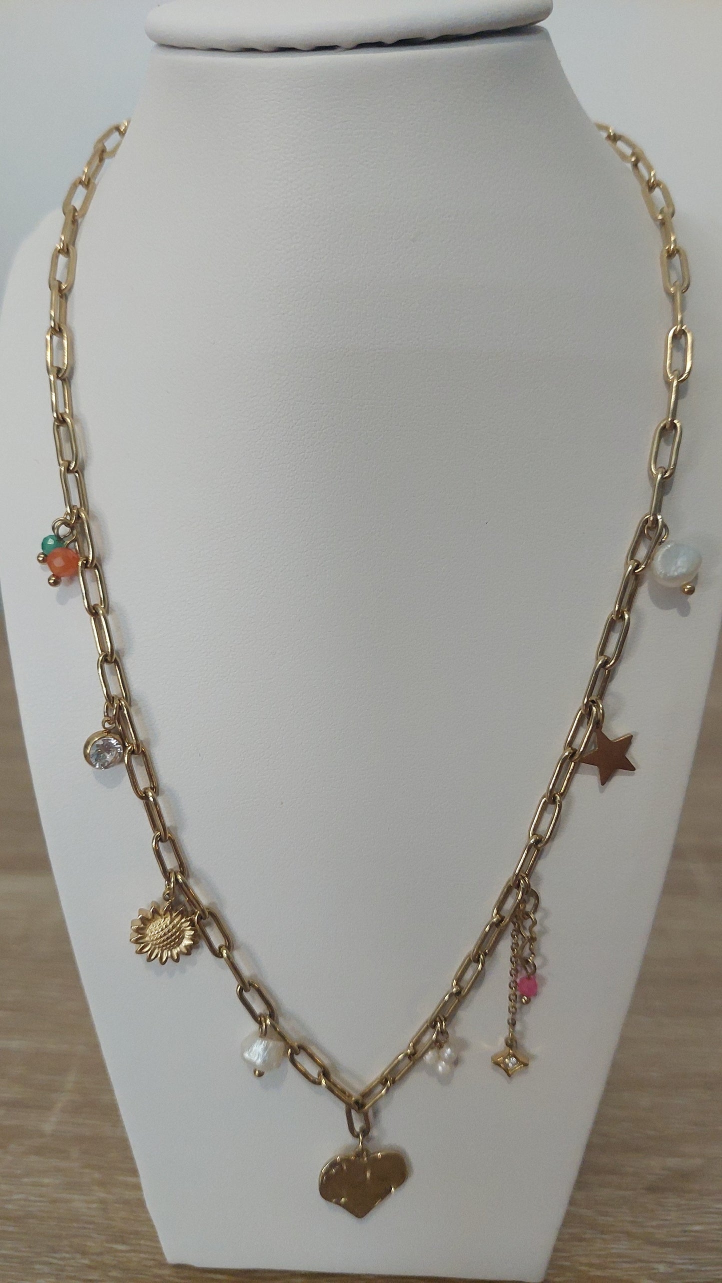 Collier tournesol scintilbijoux