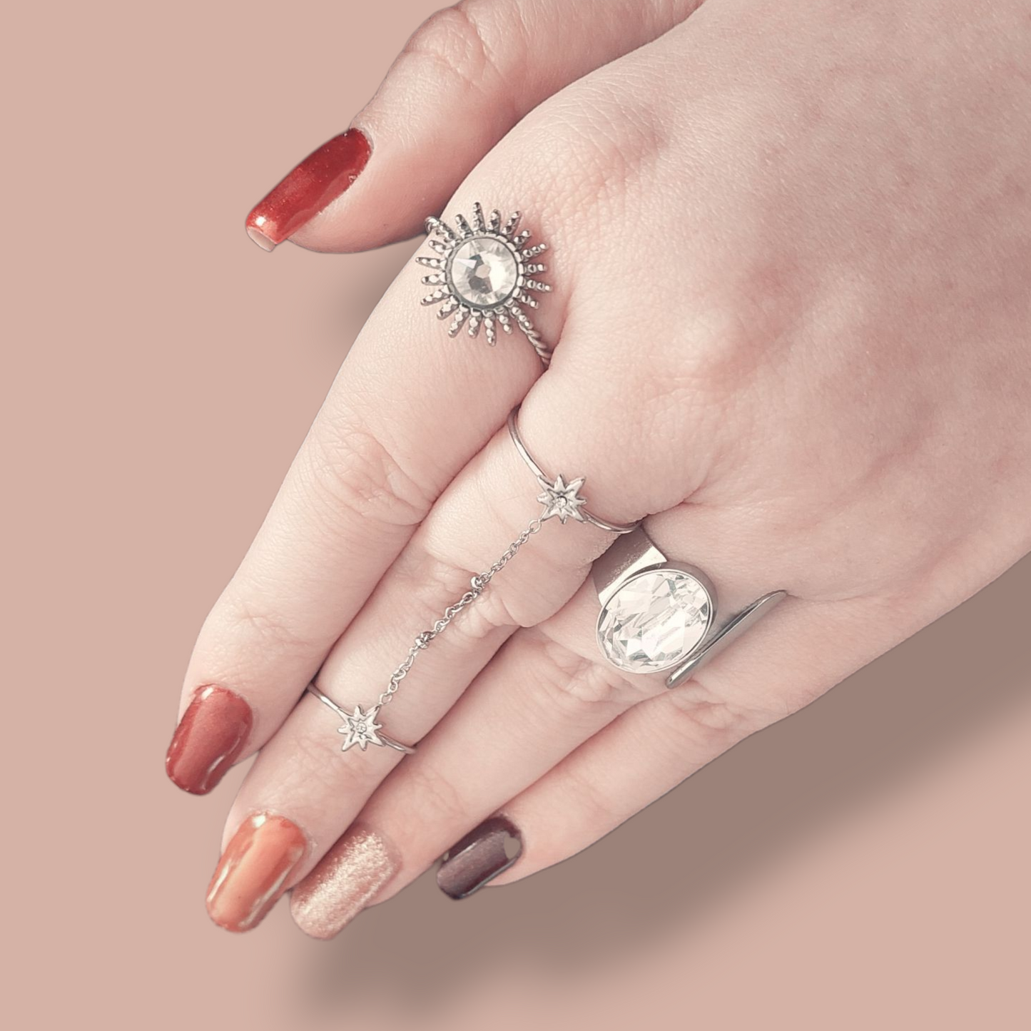 Double bague Scintilbijoux