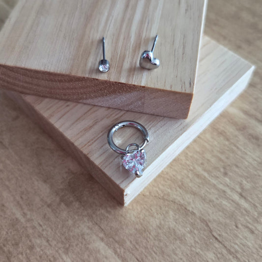 3 boucles d'oreilles