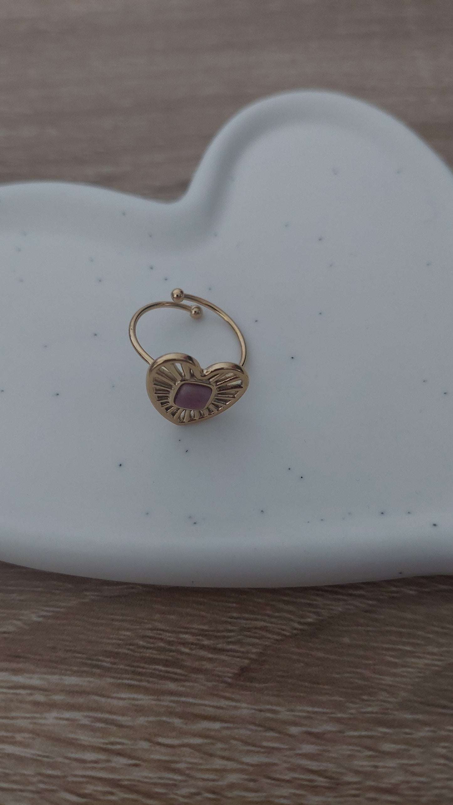 Bague cœur scintilbijoux