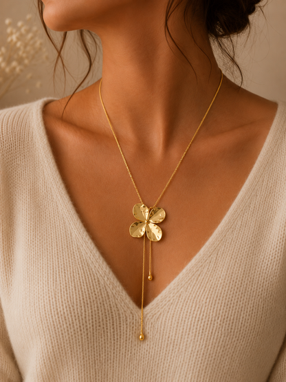 Collier cravate fower